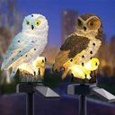 Ver imagem 2 de Coruja Lumianaria Solar Escultura Led Kit 10 Uni Decoraçao Ave Enfeite Quintal Jardim Iluminaçao Mul
