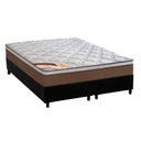 Ver imagem 1 de Cama Box King: Colchão Molas Pocket Ensacadas Castor Revolution + Base CRC Suede Black(193x203)