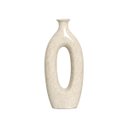 Ver imagem 1 de Vaso Decorativo de Mesa Bege Decoração de Sala Taj Petra 47x21x8,5 cm