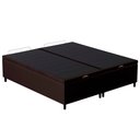 Ver imagem 1 de Base Cama Box Baú Casal Queen 158cm Hit I02 Corano Marrom - Mpozenato