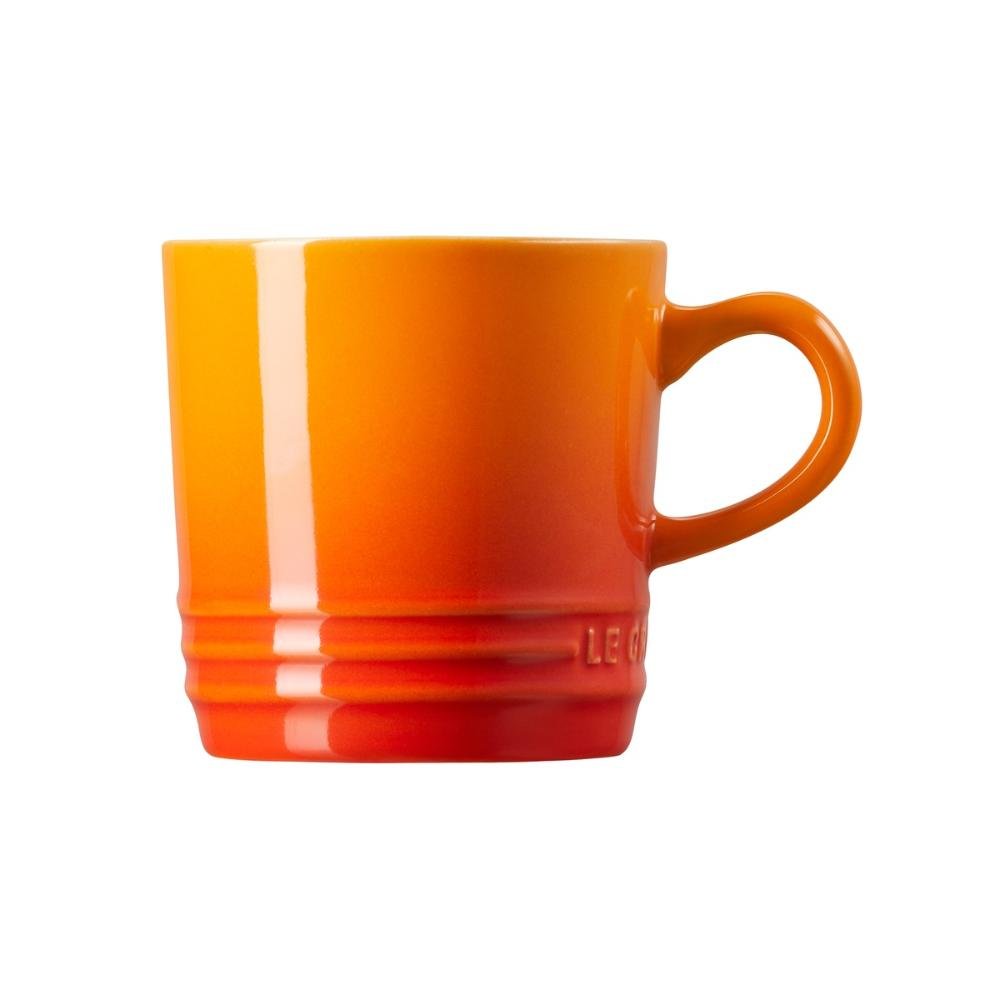 Jogo 4 Canecas Cappuccino de Cerâmica 200 ml Laranja Le Creuset - 5