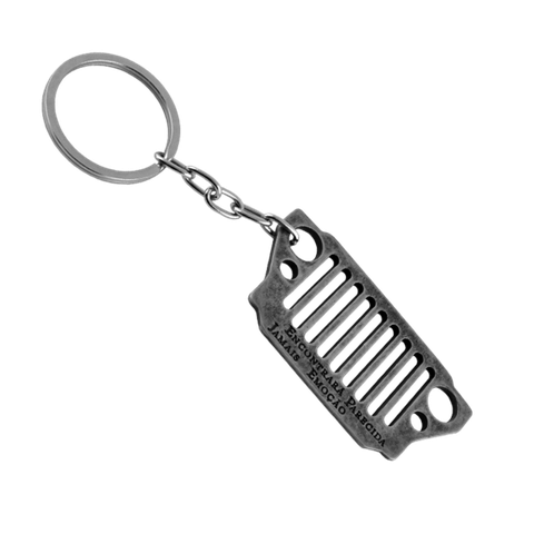 Chaveiro Jeep - Eu Faço Meu Caminho Cromado