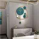 Ver imagem 3 de Relógio De Parede 3d Contemporâneo Nórdico Metal Verde 68x40