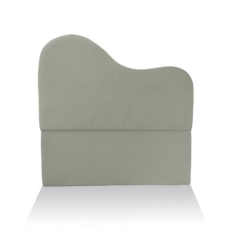 Cabeceira Solteiro Estofada para Cama Box em Bouclé