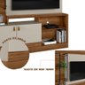 Rack Com Painel TV 50 Polegadas 2 Portas Freijó Off White Martim Shop JM - 3