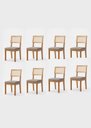 Ver imagem 2 de Conjunto 8 Cadeiras de Jantar MDF Flora Cinza e Cinamomo