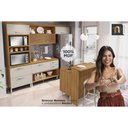 Ver imagem 5 de Bancada Ilha Cozinha Princesa C/ 1 Porta e 2 Gavetas 120cm Freijo/off White - Nesher