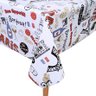 Toalha Mesa Plástica Térmica Paris 4 lugares Redonda - 6