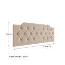 Ver imagem 3 de Cabeceira Capela Cama de Casal Queen 1.60 - Mg Magazine:areia