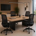 Ver imagem 1 de Kit 4 Cadeiras Ergonômicas de Escritório Reclinável Netflex Pistão Classe 4 Sistema Syncron