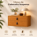 Ver imagem 3 de Kti Mesinha de Cabeceira Unic 60cm Suspenso Parede Quarto:Naturalle