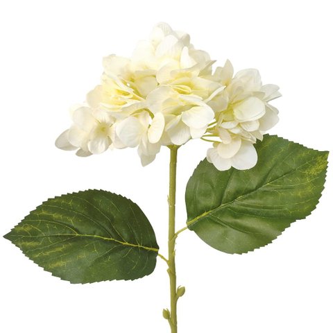 Haste Hortênsia Micropeach Artificial Decorativa 62cm
