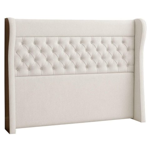Cabeceira Casal King 195 Cm Savana Corano Marrom/linho Cru - Nexta Casa