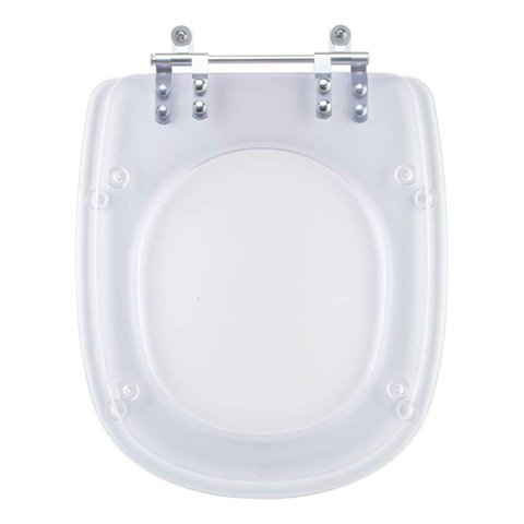 Assento Sanitário Poliéster Paris Transparente para Ideal Standard