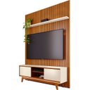 Ver imagem 1 de Painel para TV de até 65" Composição Bancada Nilo Cinamomo/Off White