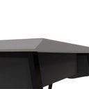 Ver imagem 5 de Mesa de Reunião 200cm para 8 Pessoas com Tampo Chanfrado Industrial Executive Cinza/Sagrado/Preto