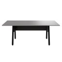 Ver imagem 1 de Mesa de Reunião 200cm para 8 Pessoas com Tampo Chanfrado Industrial Executive Cinza/Sagrado/Preto