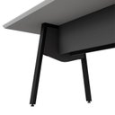 Ver imagem 7 de Mesa de Reunião 200cm para 8 Pessoas com Tampo Chanfrado Industrial Executive Cinza/Sagrado/Preto
