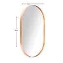 Ver imagem 2 de Espelho Oval com Moldura 80 x 50 x 4 Dourado