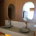 Ver imagem 5 de Espelho Oval com Moldura 80 x 50 x 4 Dourado