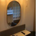 Ver imagem 3 de Espelho Oval com Moldura 80 x 50 x 4 Dourado