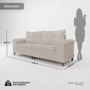 Ver imagem 3 de Sofá para Sala de Estar Living 5 Lugares Belmonte