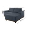 Sofá Boreal de 185cm B25 Chaise Lado Direito Meu Sofá Online - 5