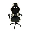Ver imagem 1 de Cadeira Gamer Ergonômica com Revestimento em Couro Sintético Ajuste de Altura Preto