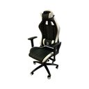 Ver imagem 3 de Cadeira Gamer Ergonômica com Revestimento em Couro Sintético Ajuste de Altura Preto