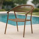 Ver imagem 1 de Cadeira Corda Náutica Duda com Braço em Alumínio Bege