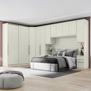 Ver imagem 2 de Quarto Modulado Casal 6 Peças Portas Desl. Seletto Areia