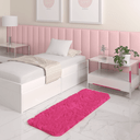Ver imagem 1 de Tapete Passadeira Quarto Antiderrapante Rosa 50 X 140 Cm