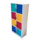 Ver imagem 1 de Armário c/ 8 Portas Coloridas