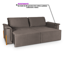 Ver imagem 4 de Sofá Cama Retrátil 3 Lugares Atlanta