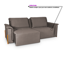 Ver imagem 6 de Sofá Cama Retrátil 3 Lugares Atlanta