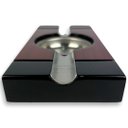 Ver imagem 4 de Cinzeiro Para Charuto Fino Acabamento Verniz Alto Brilho Material Aço Inoxidável e MDF