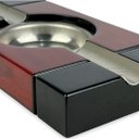 Ver imagem 2 de Cinzeiro Para Charuto Fino Acabamento Verniz Alto Brilho Material Aço Inoxidável e MDF