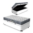 Ver imagem 1 de Cama Box Baú Solteiro + Colchão D33 Ortobom Iso 100 78cm