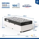 Ver imagem 4 de Cama Box Baú com Colchão Ortopédico Ortobom de Espuma D33 Iso 100 Solteiro 78cm