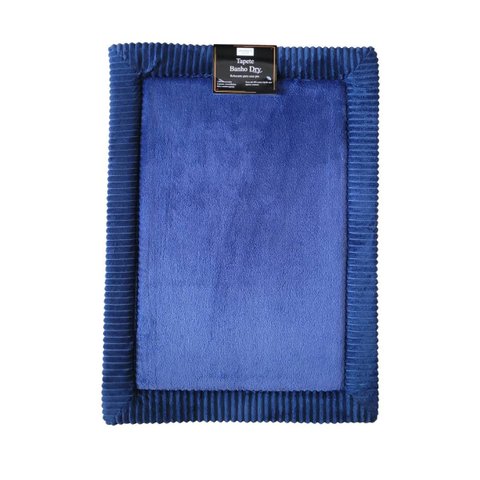 Tapete para Banheiro Quarto Antiderrapante Dry:azul/0,50x0,70m