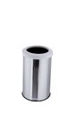 Ver imagem 1 de Lixeira Aço Inox Com Aro Plástico Lixo Reciclável Cozinha 20 Litros - Branco