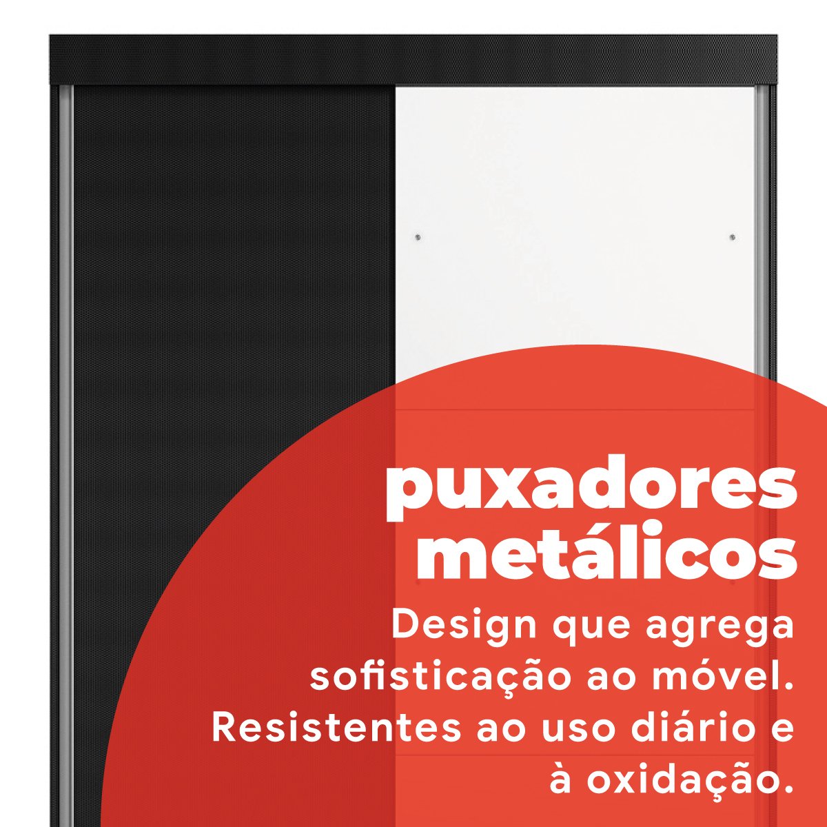 Guarda-Roupa Solteiro 2 Portas de Correr 2 Gavetas e Espelho Peônia Yescasa - 13