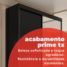 Guarda-Roupa Solteiro com Espelho 2 Portas de Correr e 2 Gavetas Peônia Yescasa Preto Prime TX - 7