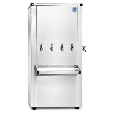 Bebedouro 200 Litros Aguagel Inox 4 Torneiras Geladas Frente 1 Gelada Lateral 127V