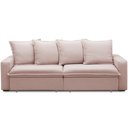 Ver imagem 3 de Sofá Retrátil Reclinável para Sala de Estar Living 215cm Vêneto F04 Veludo Rosê - Lyam Decor