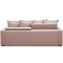 Ver imagem 6 de Sofá Retrátil Reclinável para Sala de Estar Living 215cm Vêneto F04 Veludo Rosê - Lyam Decor