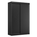 Ver imagem 2 de Guarda-Roupa Solteiro 2 Portas de Correr e 2 Gavetas Peônia Yescasa Preto Prime TX