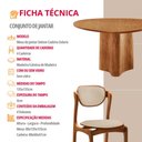 Ver imagem 6 de Sala de Jantar Mesa Selene 135cm Tampo Laminado Organico e 4 Cadeiras Solaris Soft