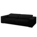 Ver imagem 6 de Sofá Decorativo Barbosa 3 Lugares Sala de Estar 250cm Reclinável e Retrátil Couro Preto G88 - Gran B
