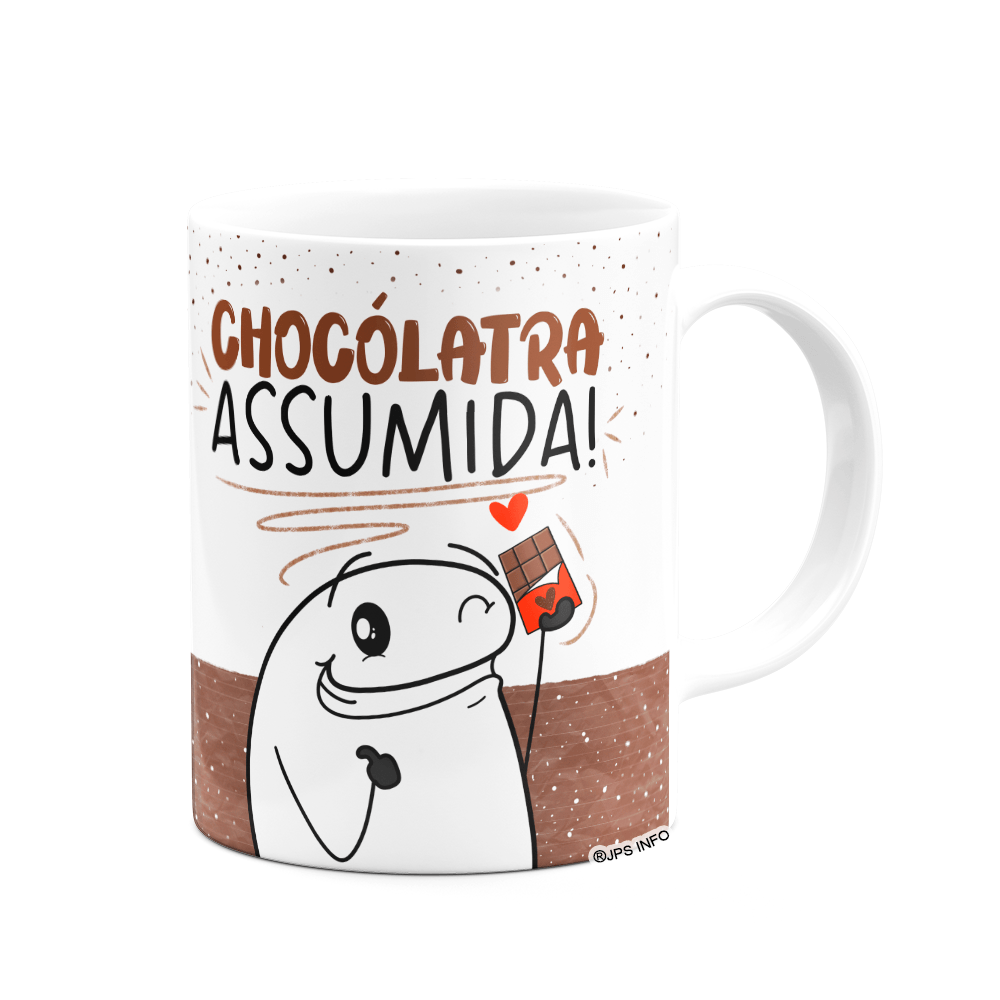 Caneca Divertida Flork - Chocólotra Assumida - Branca - 2